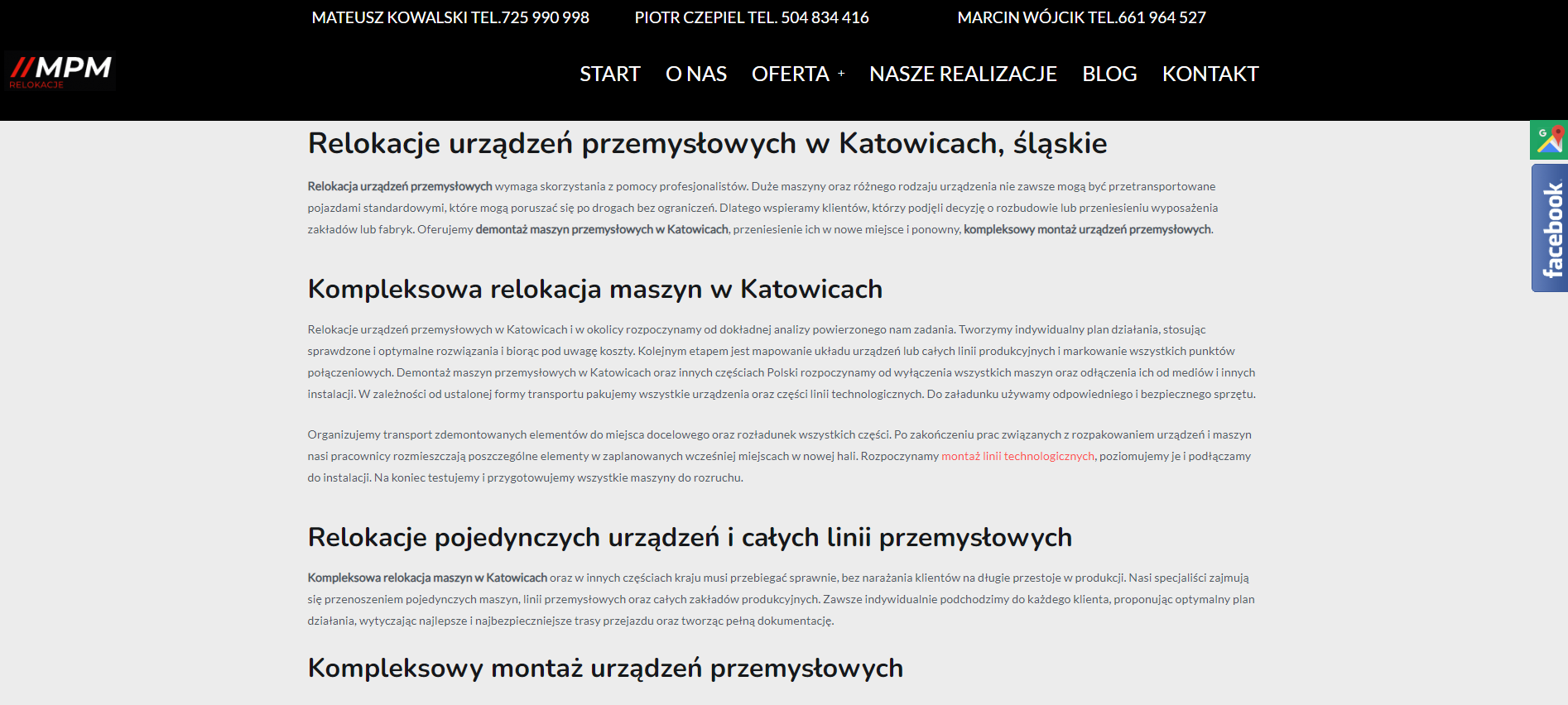 Relokacje urządzeń przemysłowych jako element strategii optymalizacji kosztów produkcji