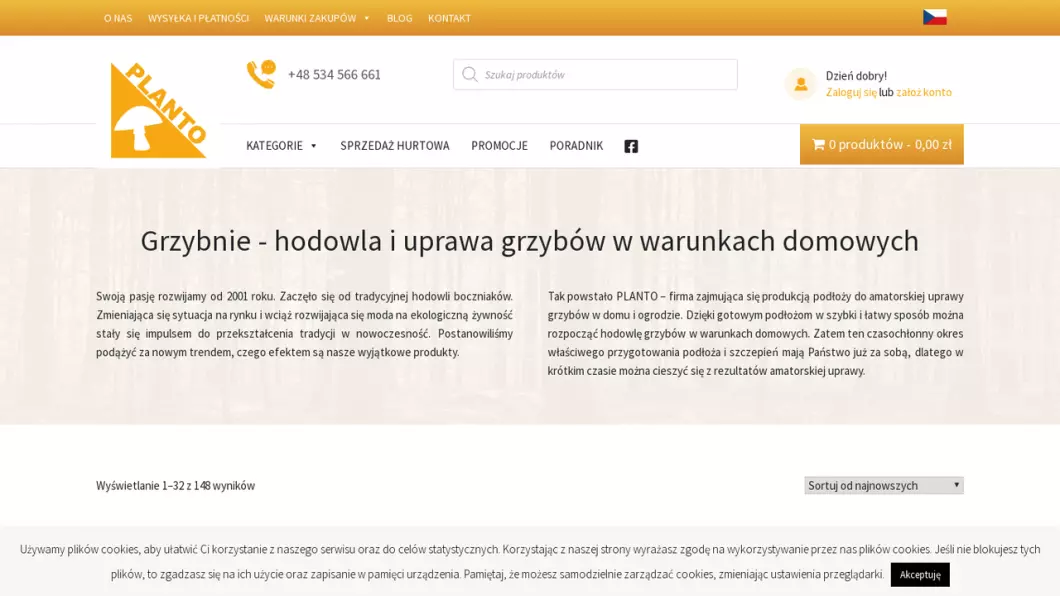 Zrzut ekranu strony